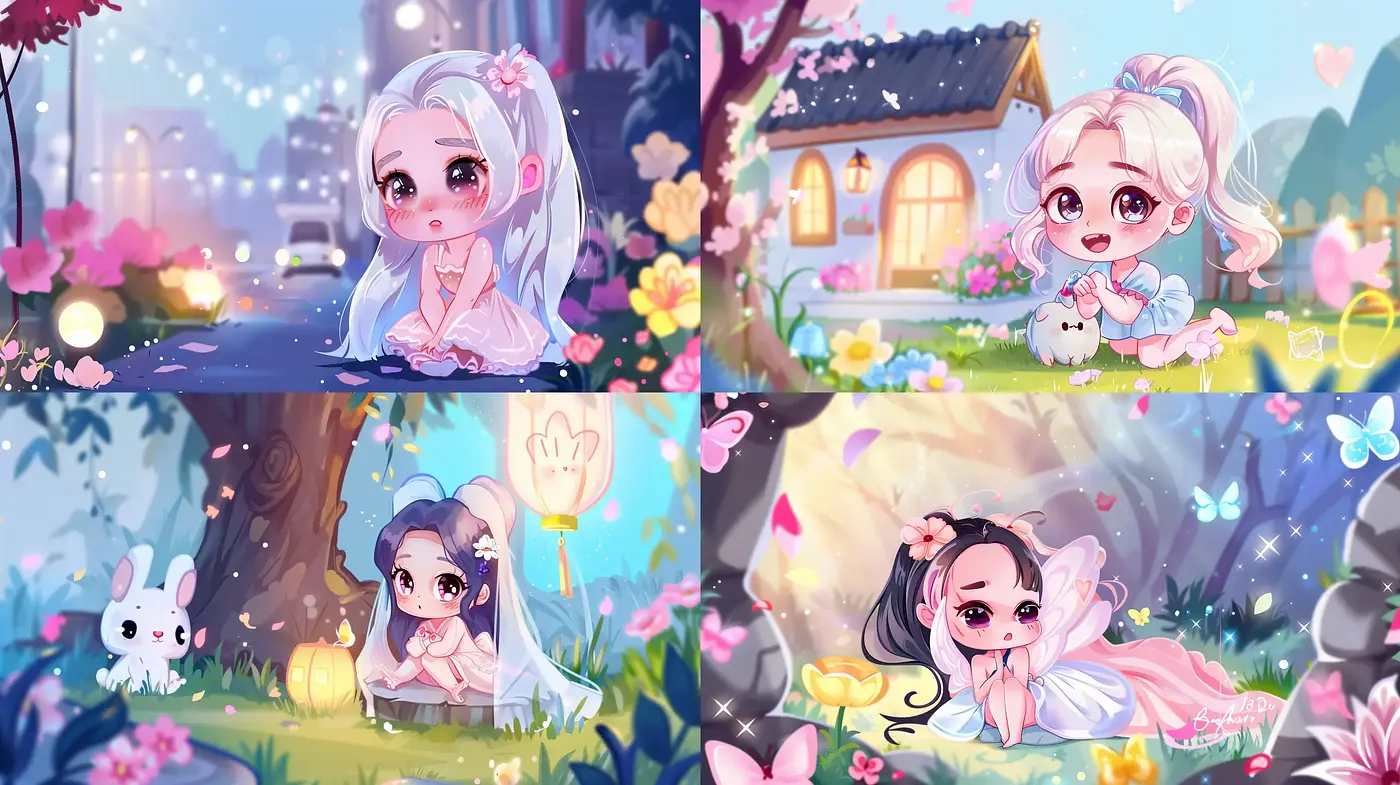 Luminous Fantasy Charm - Consistency in Pastel Dreamscapes - Midjourney sref style