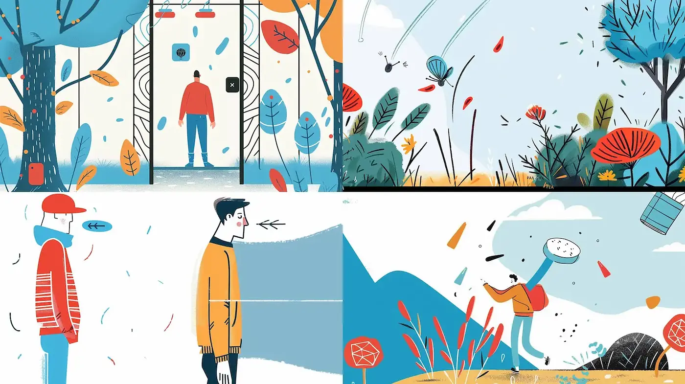 Playful and Contemporary Illustration with a Whimsical Touch - Midjourney sref style