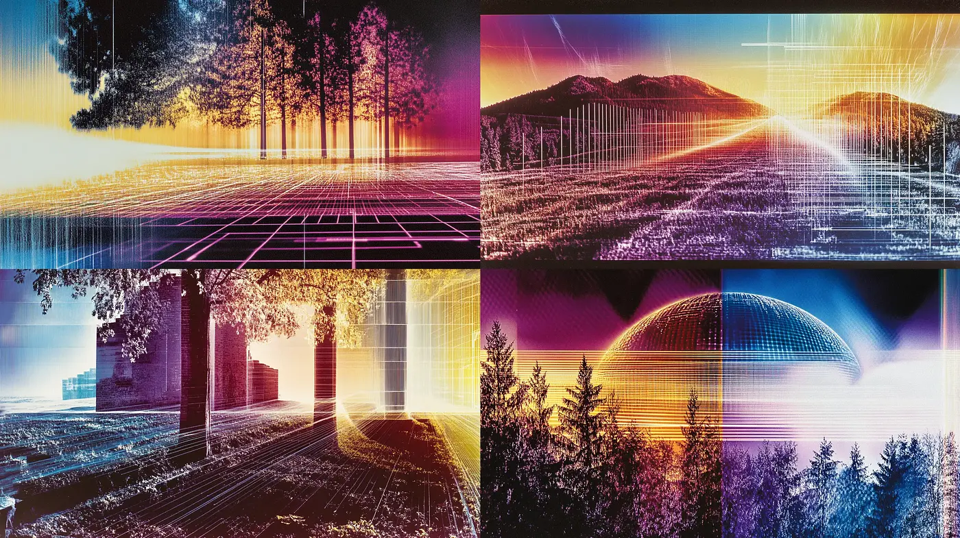 Synthetic Luminance: A Digital Tribute to Twilight Serenity - Midjourney sref style