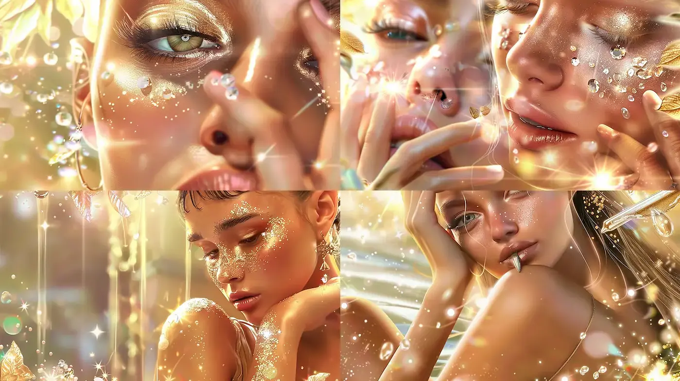 Ethereal and Glimmering Portraits with a Modern Fantasy Touch - Midjourney sref style