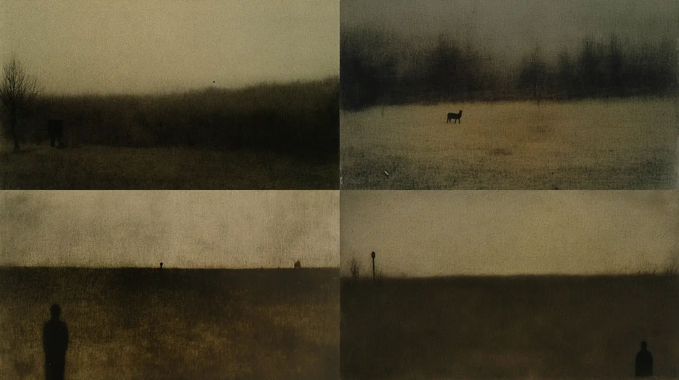 Muted Tones in Ethereal Rural Dreamscape - Midjourney sref style