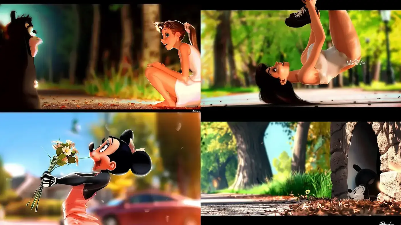 Stylized Animation with Playful and Whimsical Elements - Midjourney sref style