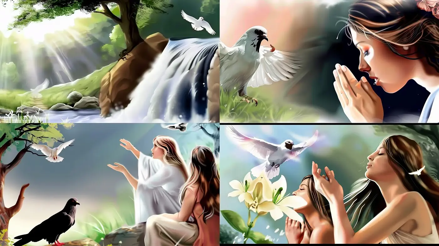 Serene Harmony in Lush Vistas: An Ode to Nature's Tranquility - Midjourney sref style