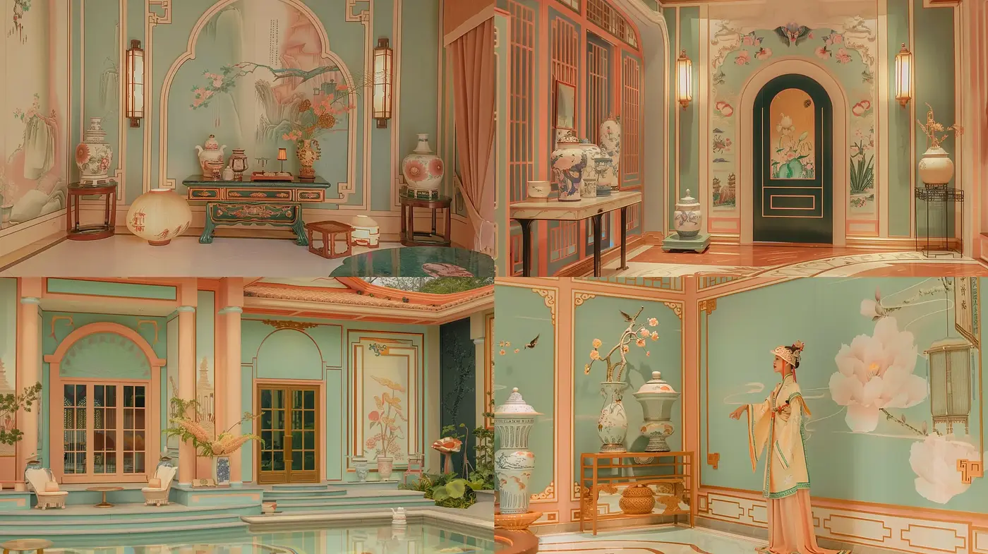 Ethereal Elegance in Pastel: A Balmy Dreamworld Fusion - Midjourney sref style
