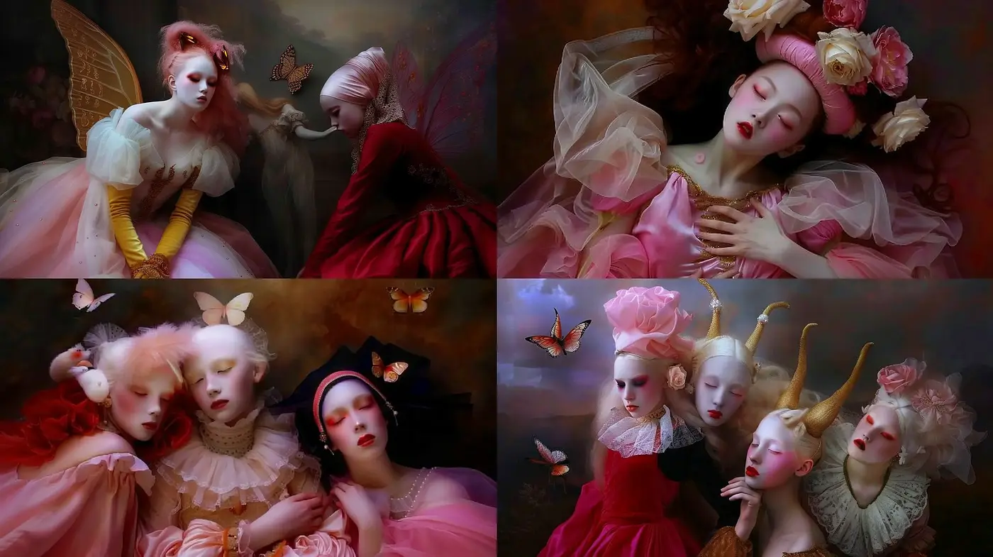 Baroque Reverie: An Exploration of dreamlike Opulence and Dramatic Lighting - Midjourney sref style