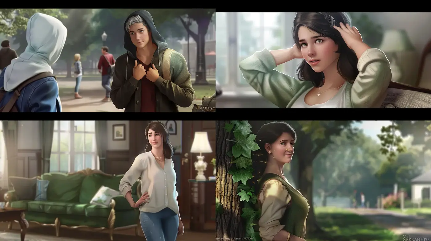 Contemporary Serenity: Soft Hues and Realistic Textures - Midjourney sref style