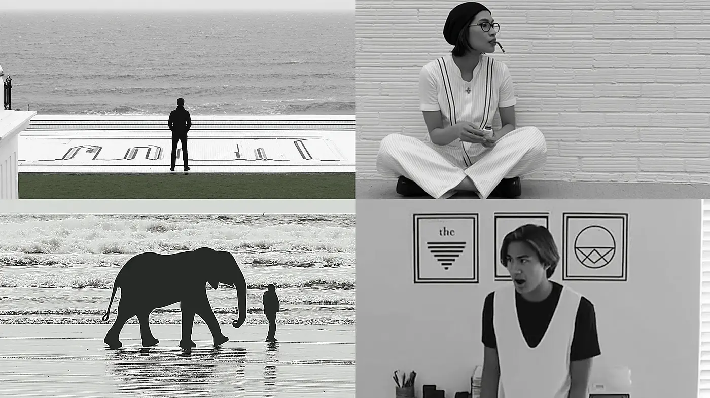 Monochrome Aesthetic with Minimalist Composition and Cinematic Influence - Midjourney sref style