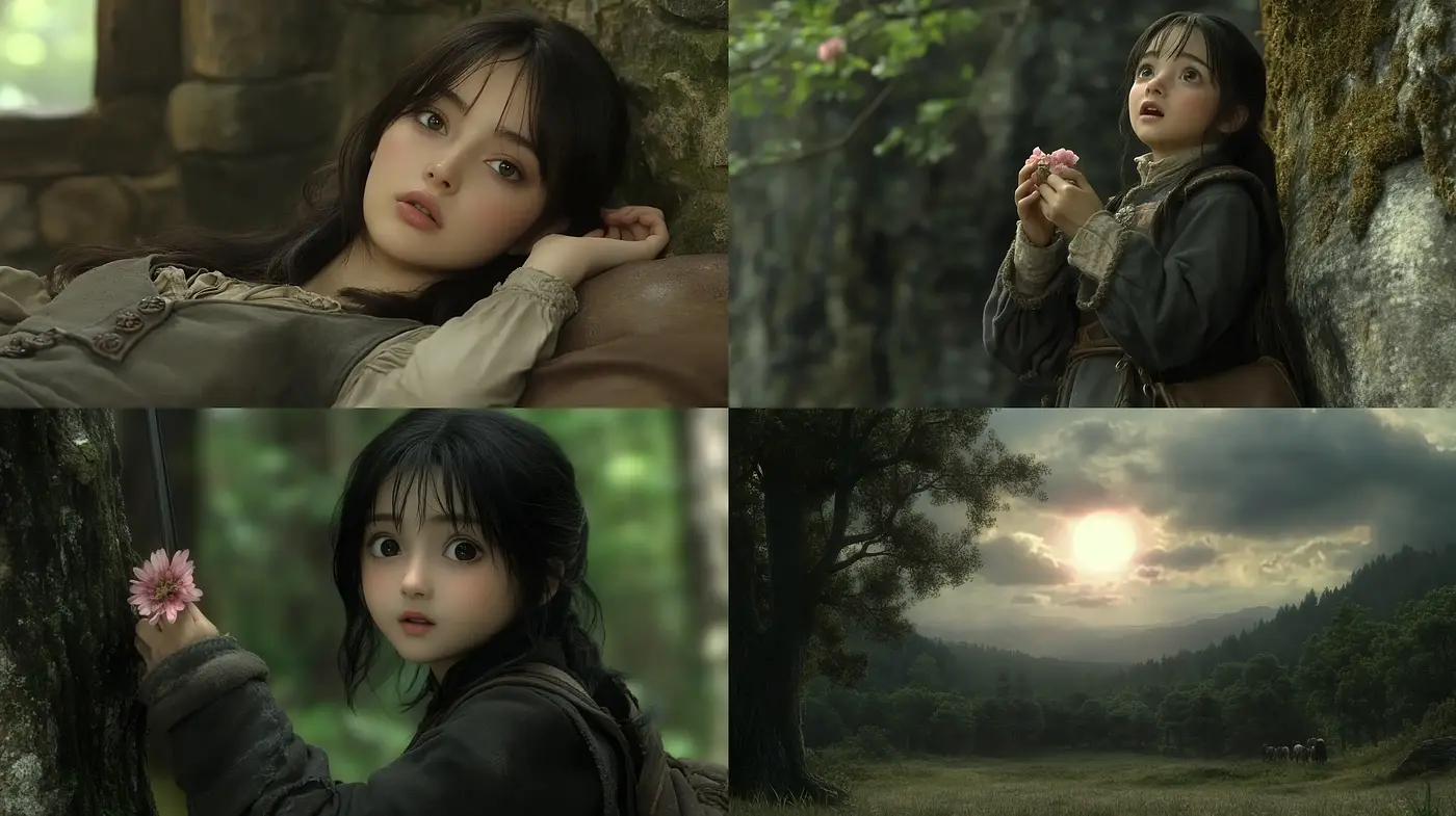 Enchanted Forest Realism with a Touch of Whimsy and Melancholy - Midjourney sref style