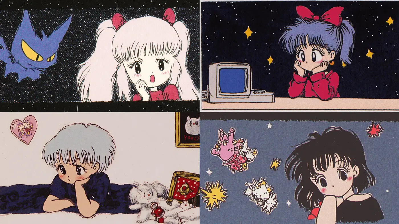 Starry Nightdreams with a Manga-Inspired Aesthetic - Midjourney sref style