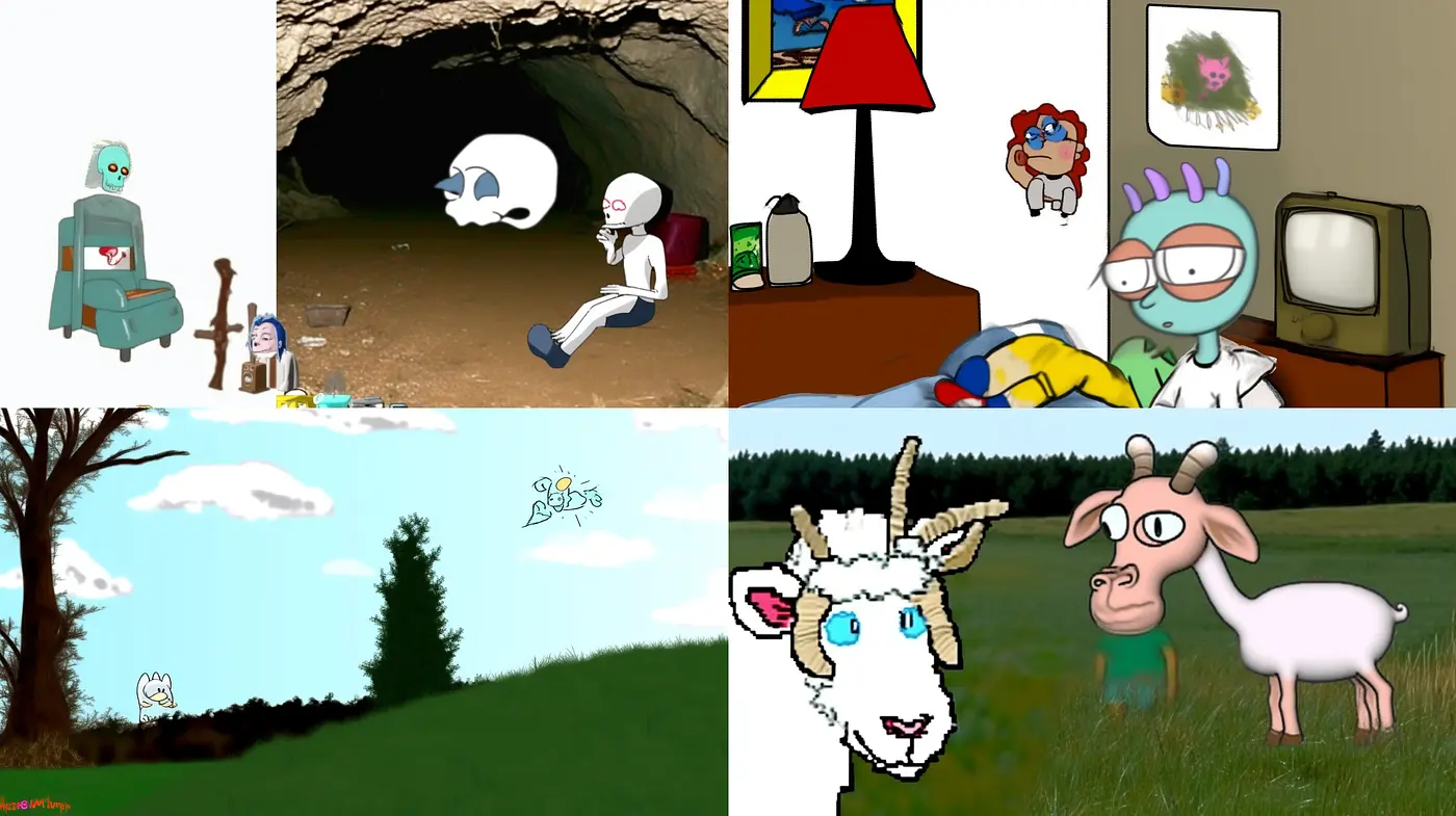 Harmonized Hues of Nostalgia and Whimsy in Stylized Animation - Midjourney sref style