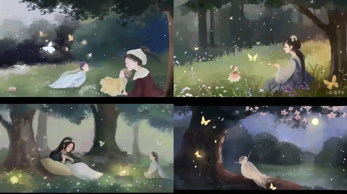 Enchanted Twilight Reverie: A Harmonious Blend of Soft Hues and Gentle Light - Midjourney sref style