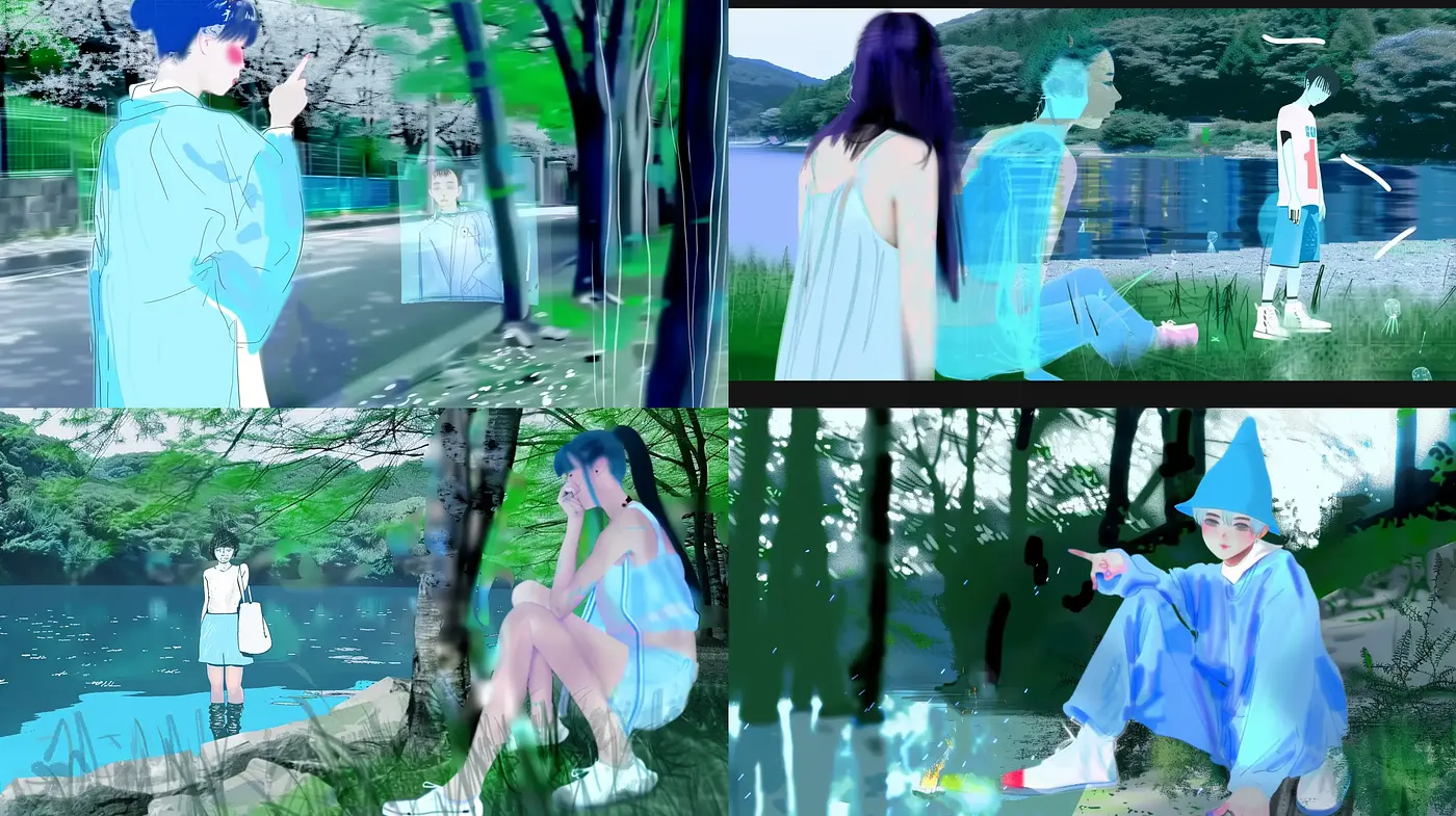 Ethereal Luminescence: A Dreamlike Fusion of Digital Watercolor Techniques - Midjourney sref style