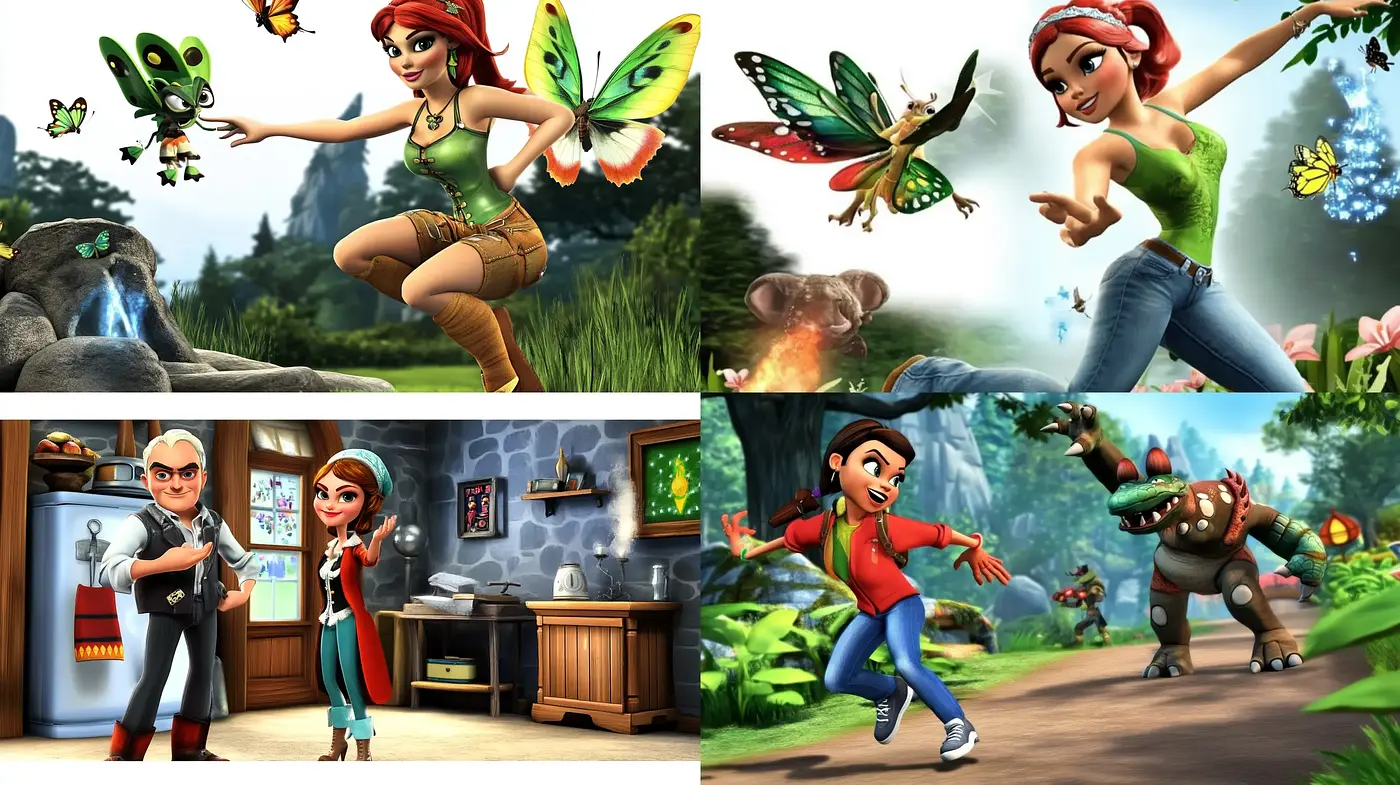 Vibrant Adventure in Stylized Animation - Midjourney sref style