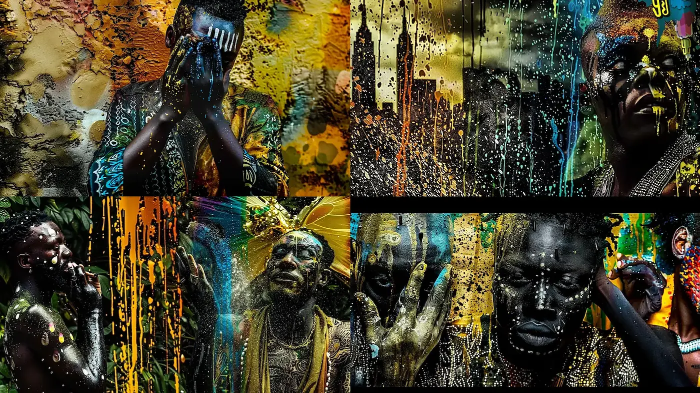 Vibrant Expressions in Urban Surrealism - Midjourney sref style