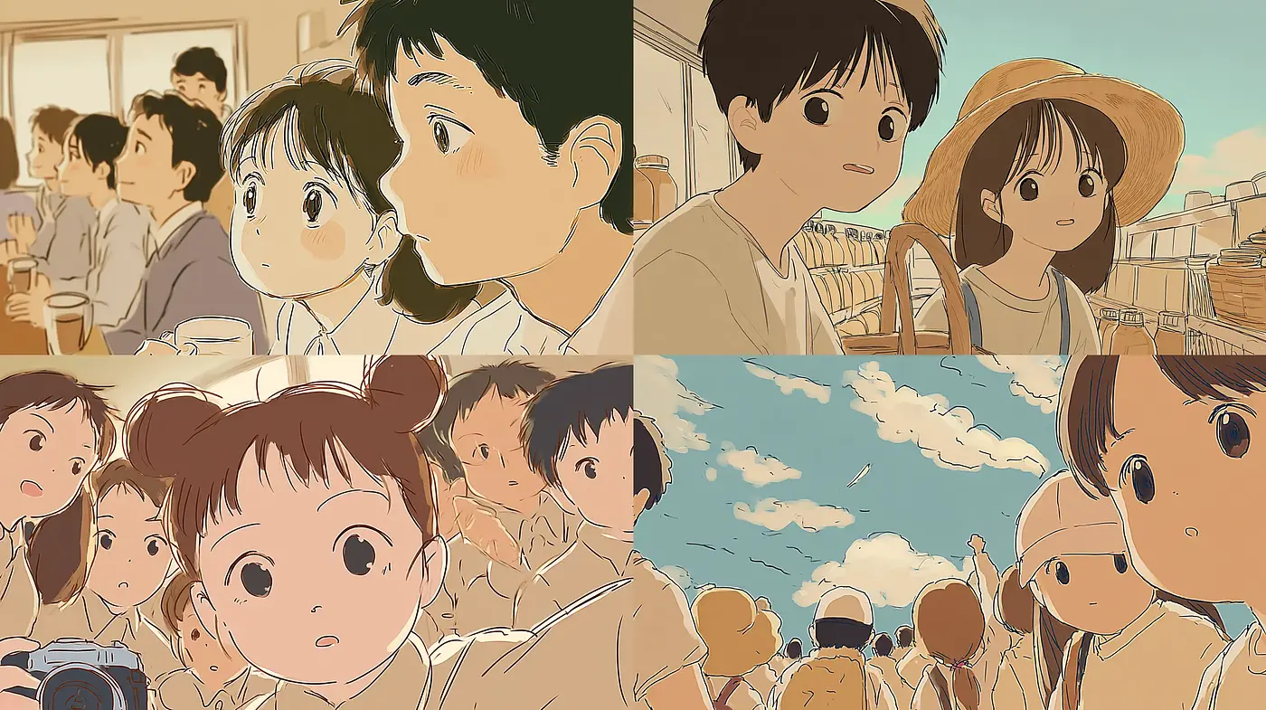 Charming Illustrative Art Style with a Nostalgic Touch - Midjourney sref style