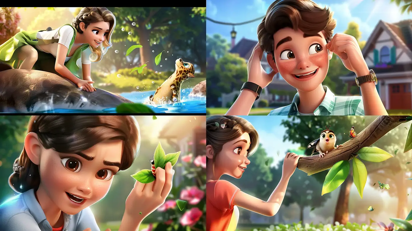 Vibrant and Heartwarming Animation-Inspired Digital Paintings - Midjourney sref style