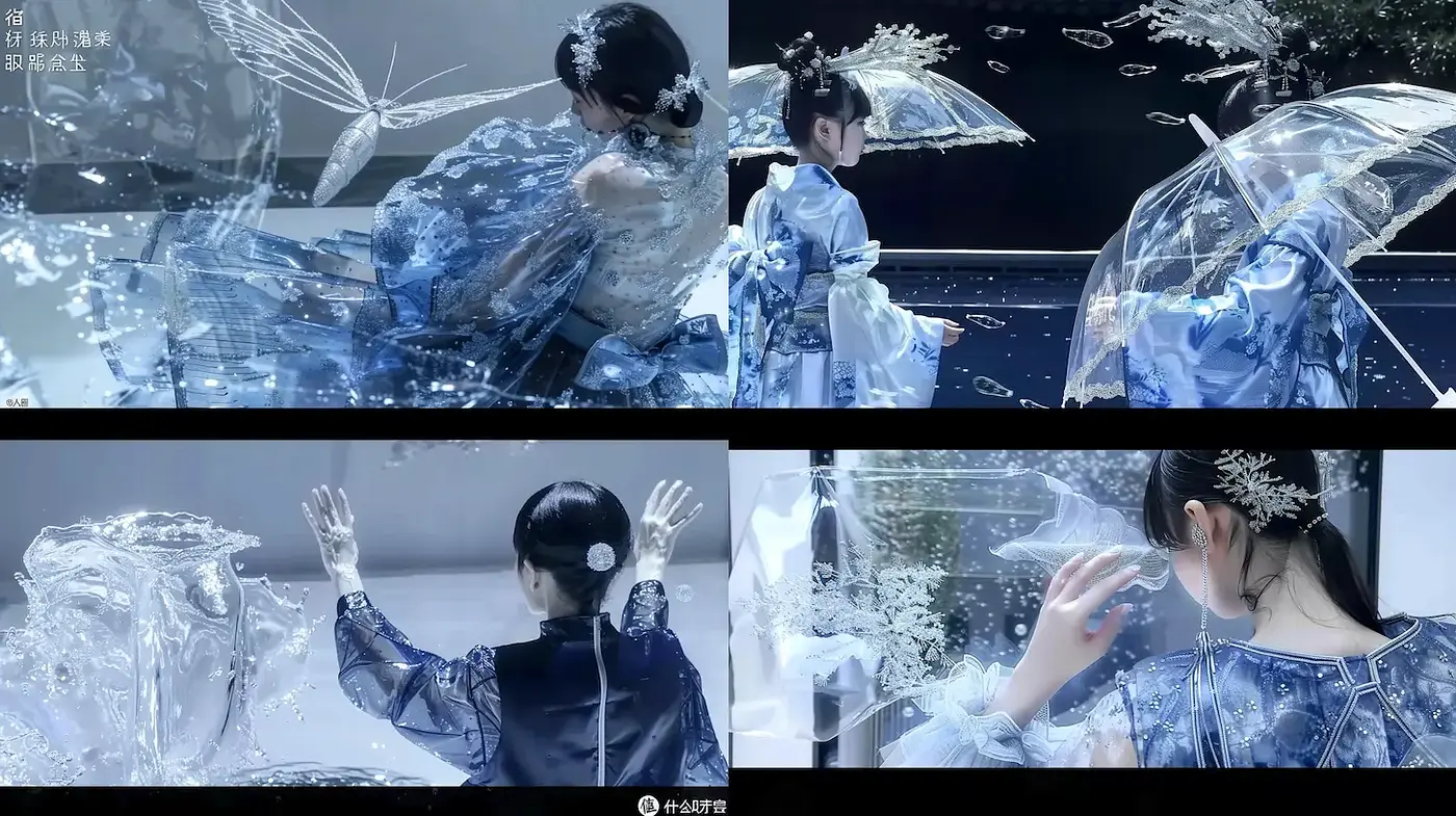 Ethereal Serene Aesthetic with Fluid Elements - Midjourney sref style