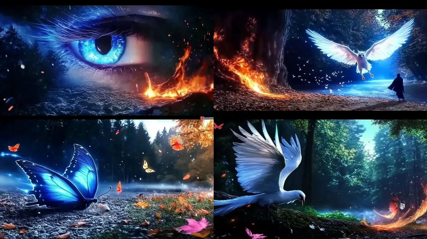 Enigmatic Fantasia: A Cinematic Interpretation of Surrealist Dreamscape - Midjourney sref style