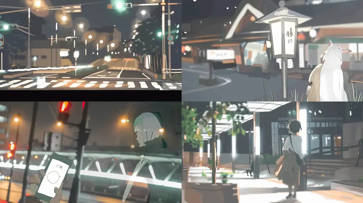Contemporary Digital Illustrations with Ethereal Urban Aesthetics - Midjourney sref style
