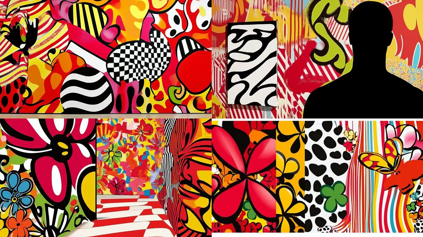 Vibrant Kaleidoscope of Pop Art Extravaganza - Midjourney sref style