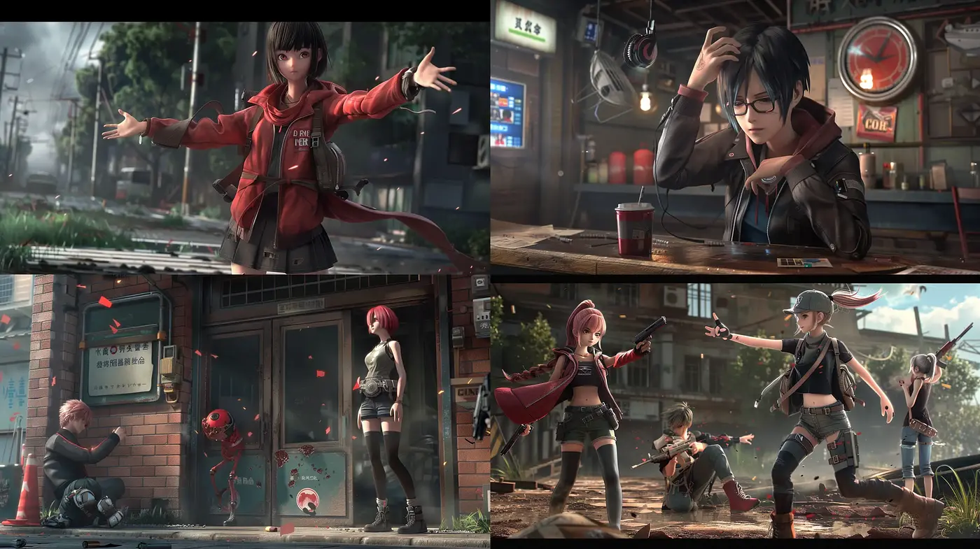 Cyberpunk-Infused Contemporary Urban Anime Aesthetic - Midjourney sref style
