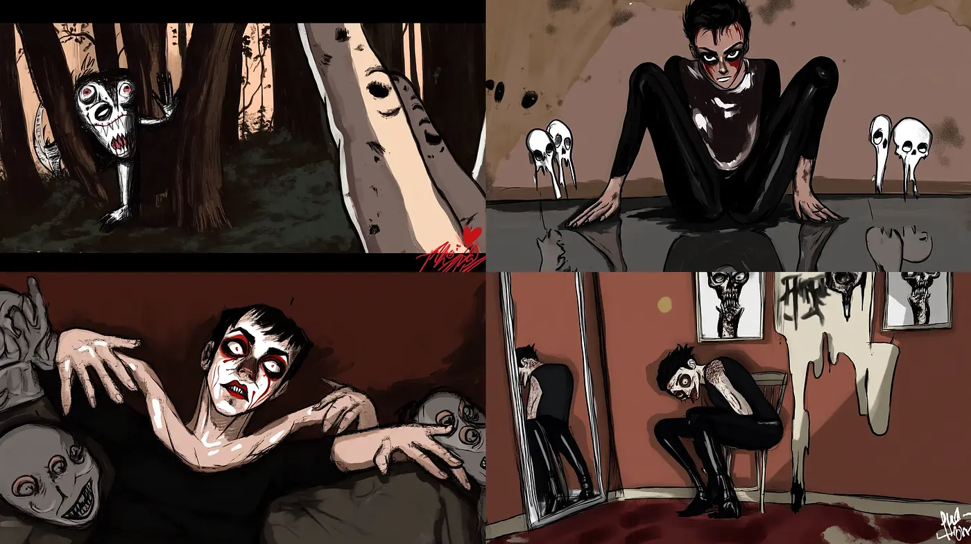 Gothic Expressionism with Macabre Overtones - Midjourney sref style