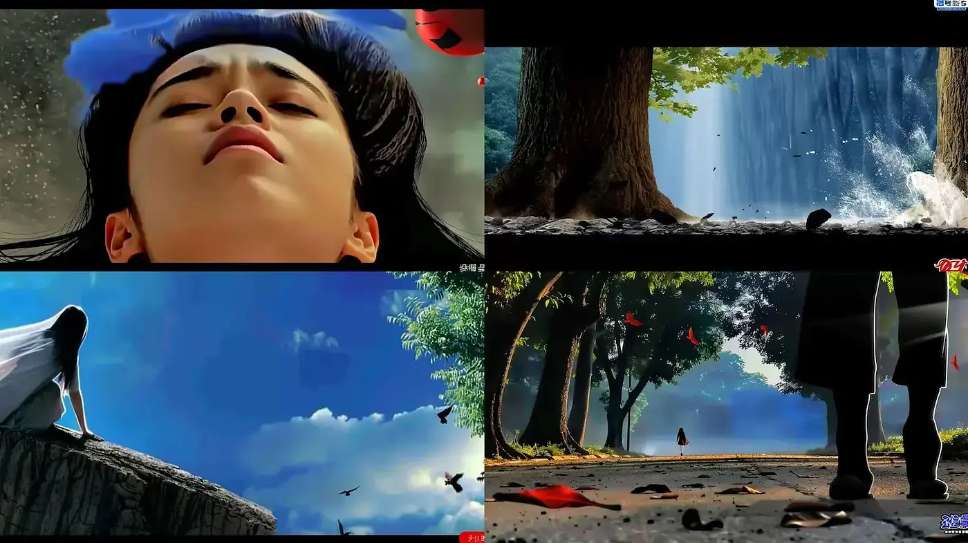 Dynamic and Evocative Visuals with a Blend of Nature and Emotion - Midjourney sref style