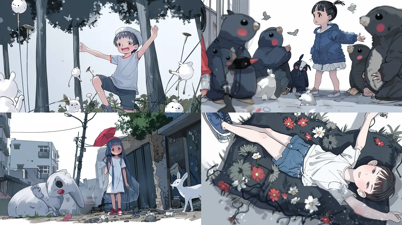 Whimsical Anime Reverie with a Touch of Ghibli-Inspired Magic - Midjourney sref style