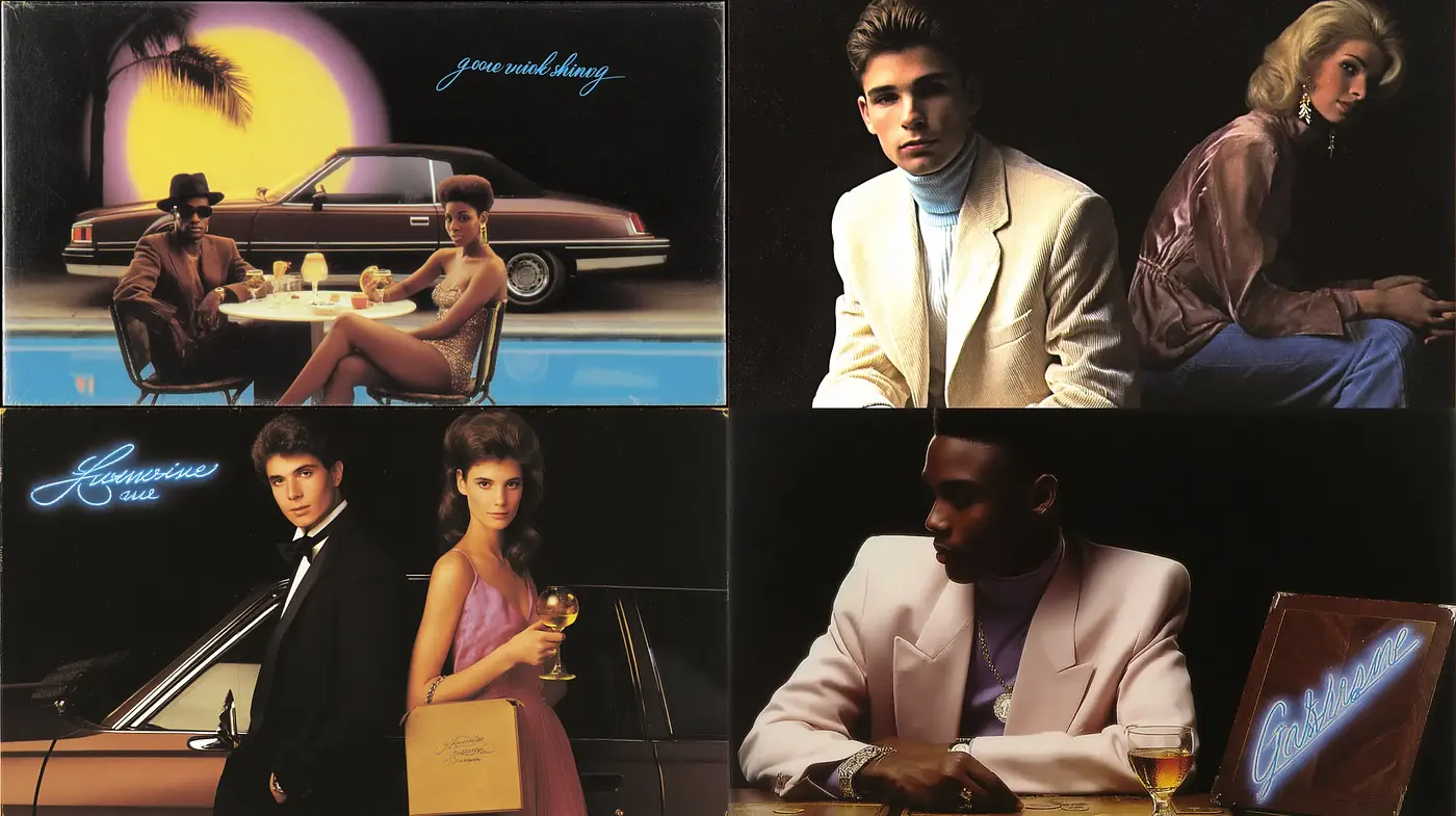Retro-Modern Aesthetic with a Luxurious Vibe and Neon Accents - Midjourney sref style