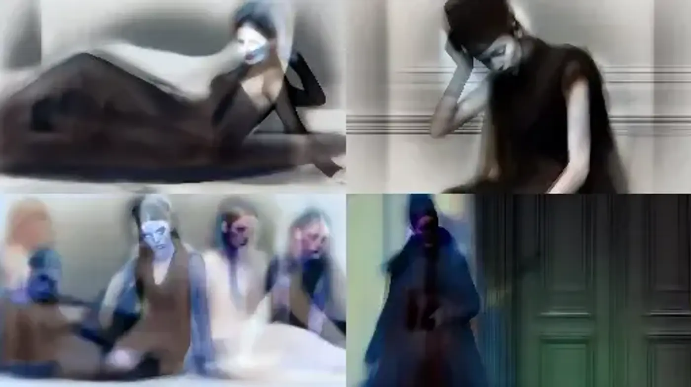 Ethereal Blur and Cool Toned Hues in Stylized Abstraction - Midjourney sref style