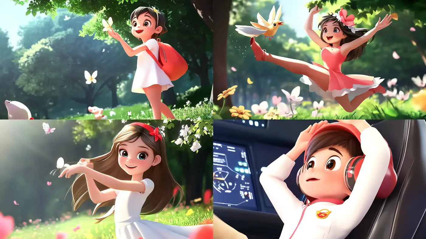 Luminous and Vivid Animation-Inspired Art - Midjourney sref style