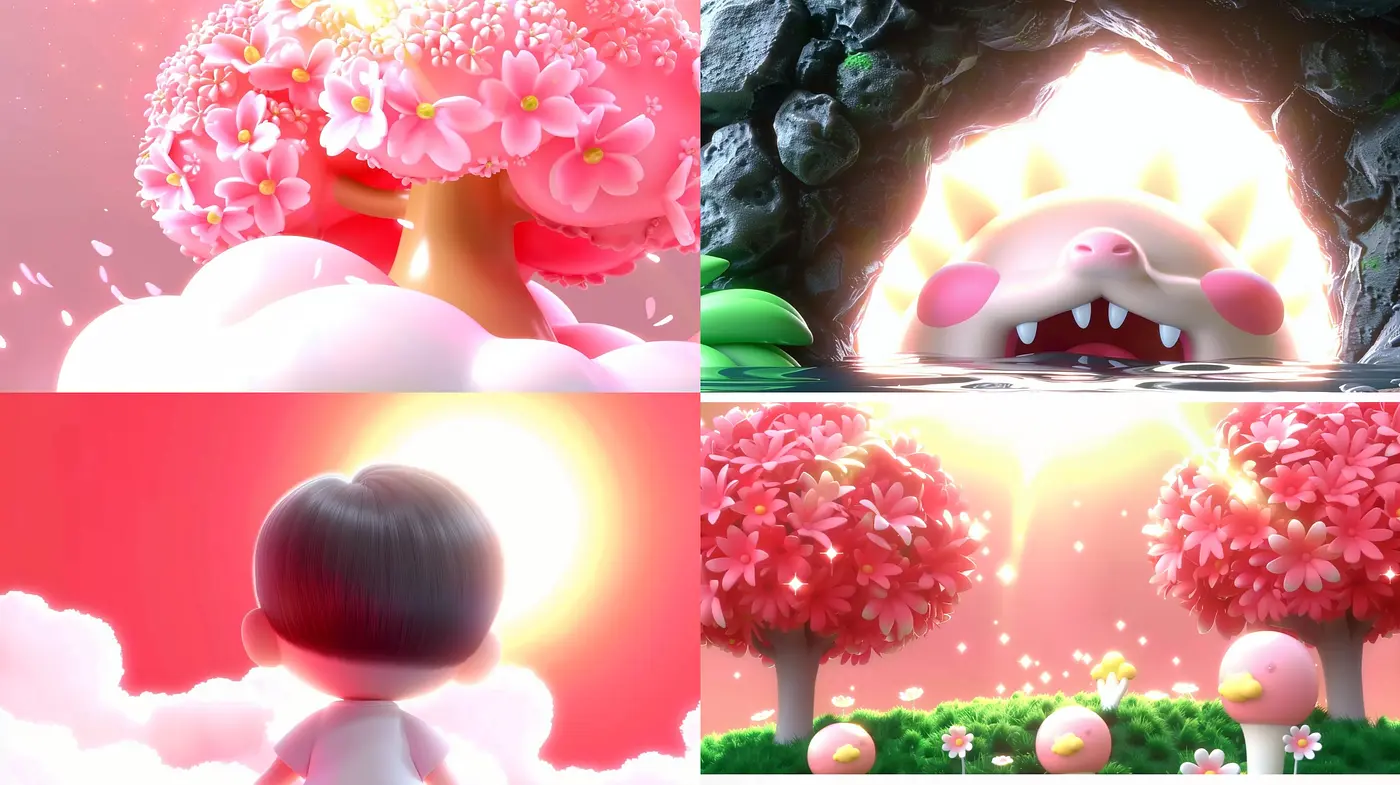 Luminous Pastel Dreamscape: A Synthesis of Radiant Hues and Soft Textures - Midjourney sref style
