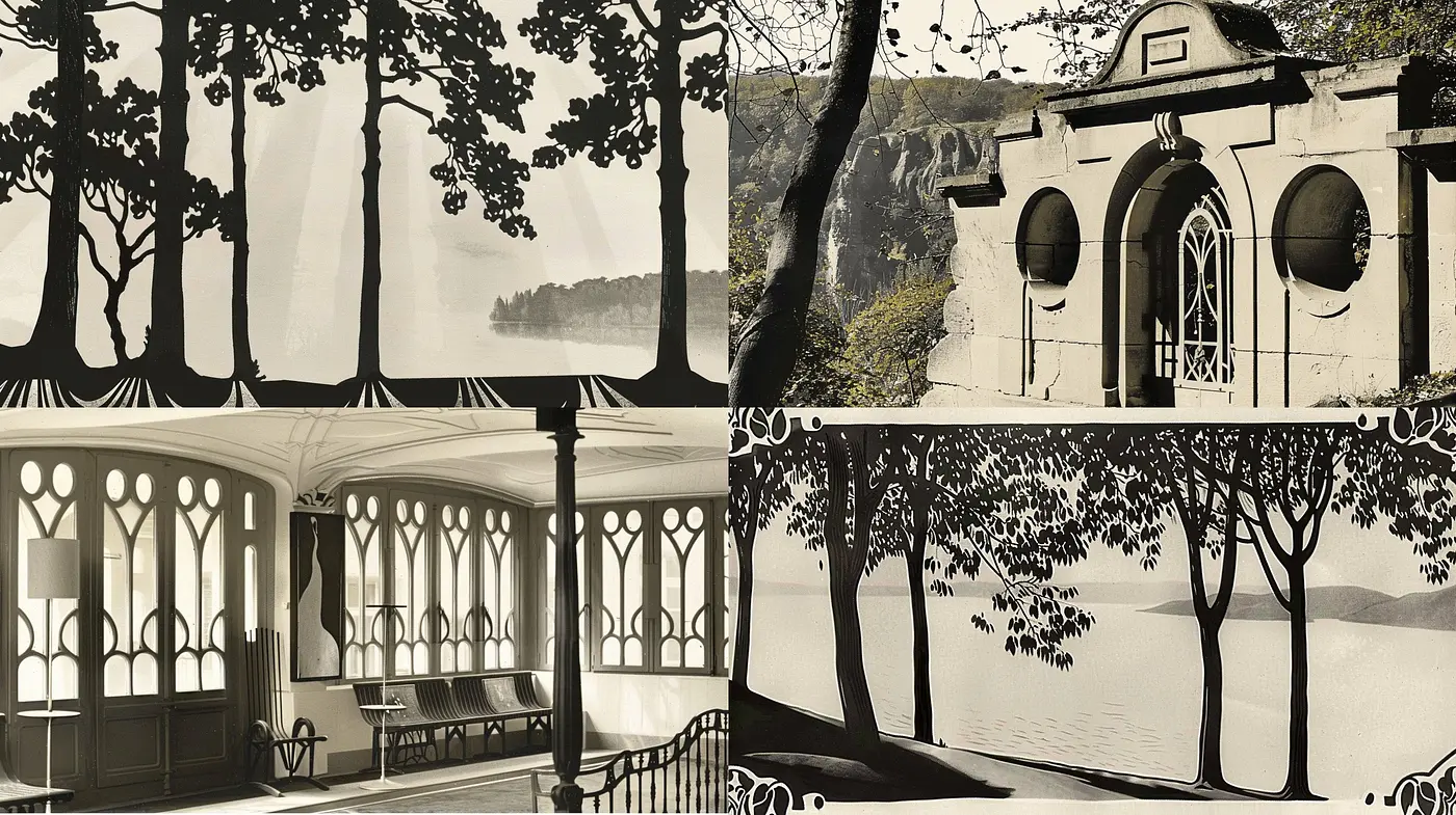 Monochrome Whispers of Nostalgic Serenity - Midjourney sref style