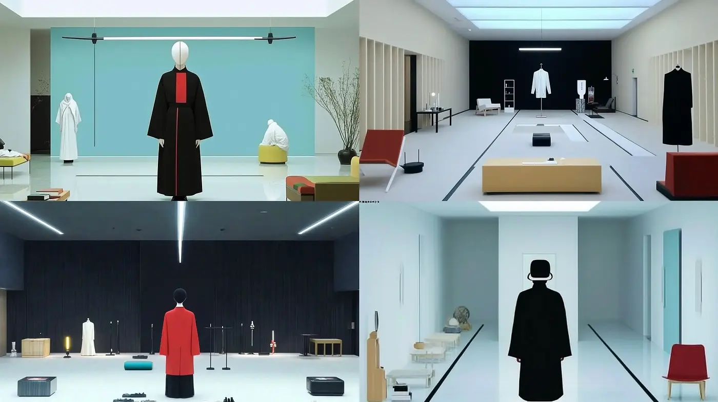 Minimalist Architectural Elegance in a Serene Palette - Midjourney sref style