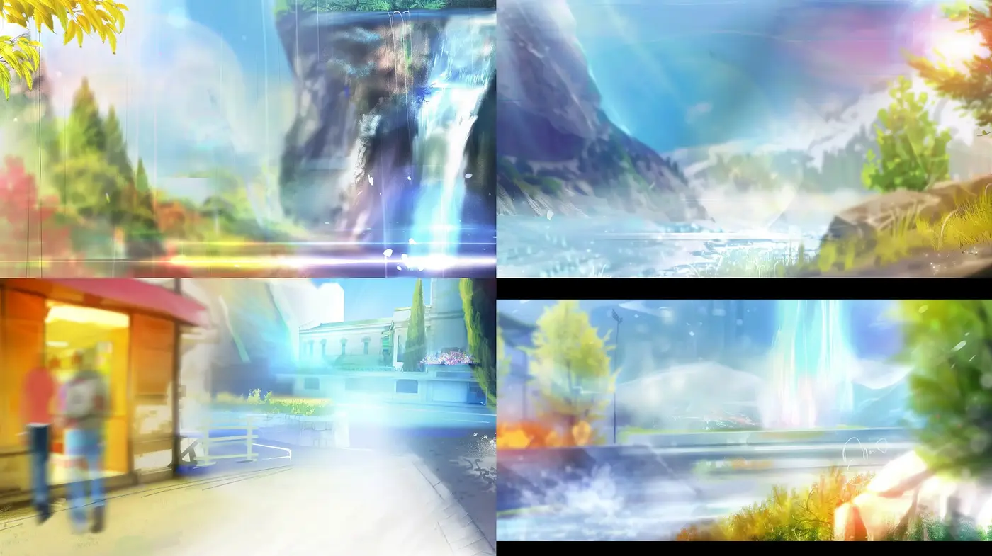 Luminous Ethereal Landscapes: A Fusion of Digital Impressionism and Light - Midjourney sref style