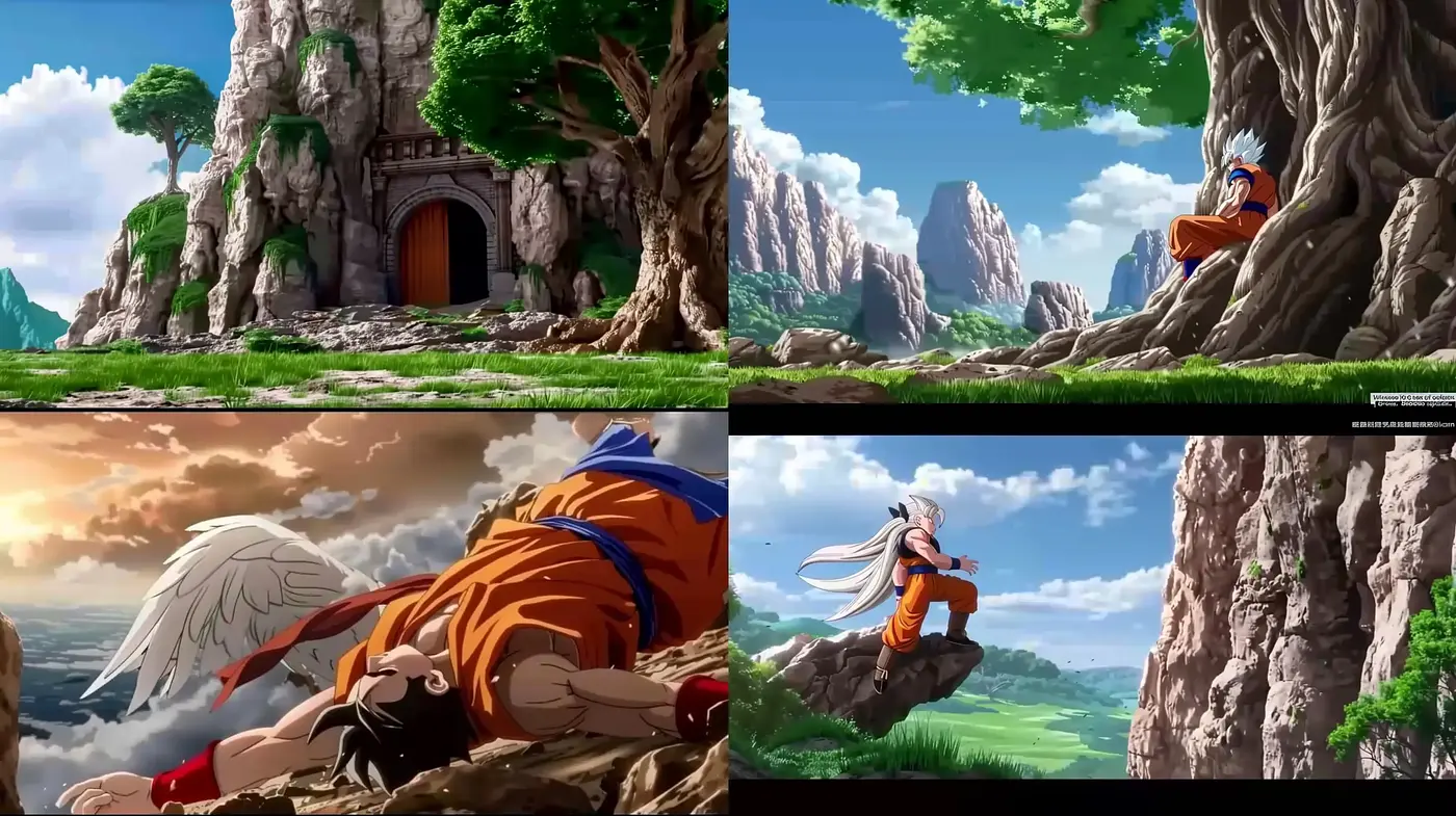 Epic Saga Illustrative Style with Vivid Anime Influences - Midjourney sref style