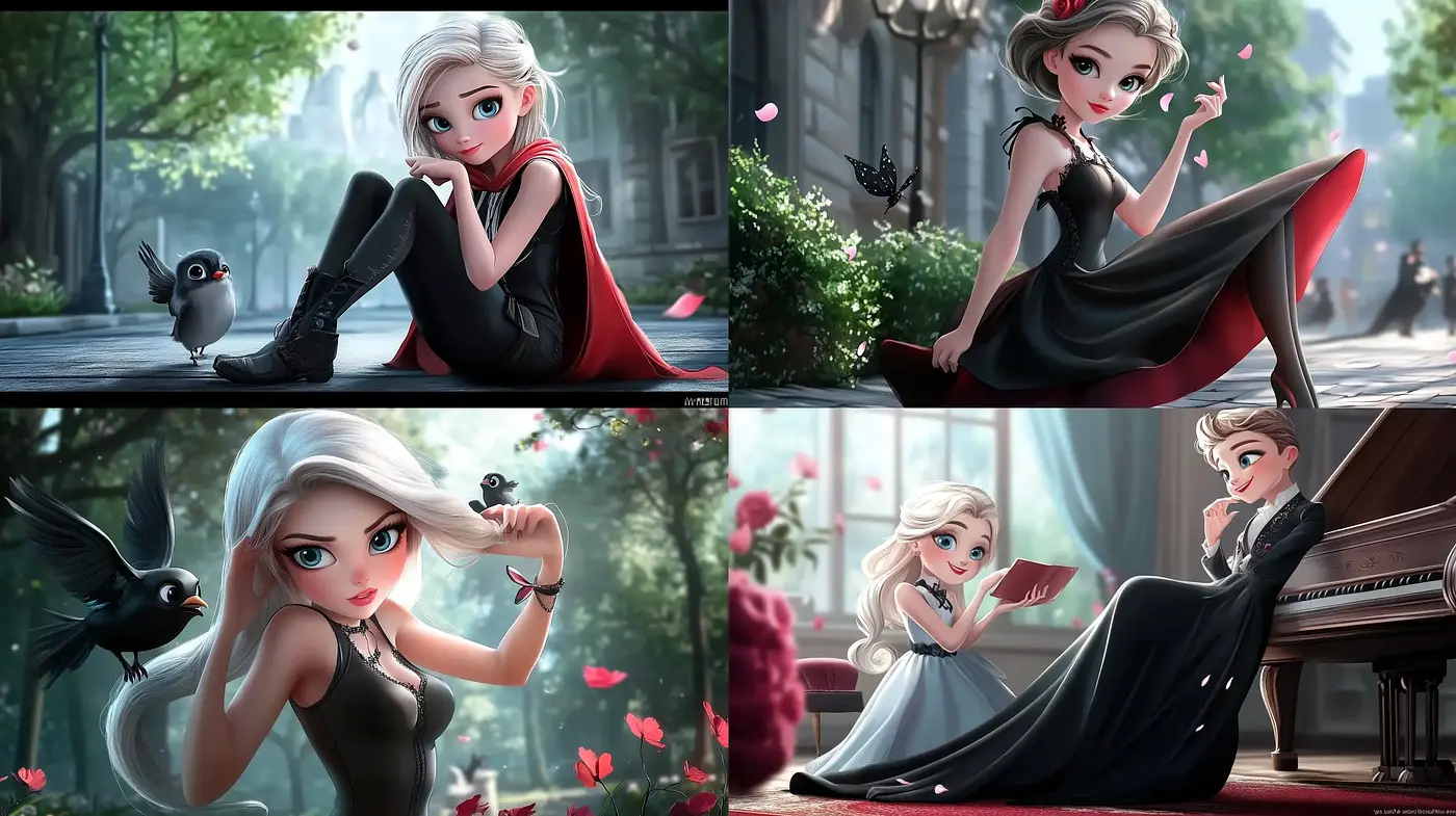 Elegant Modern Fantasy with a Cinematic Touch - Midjourney sref style