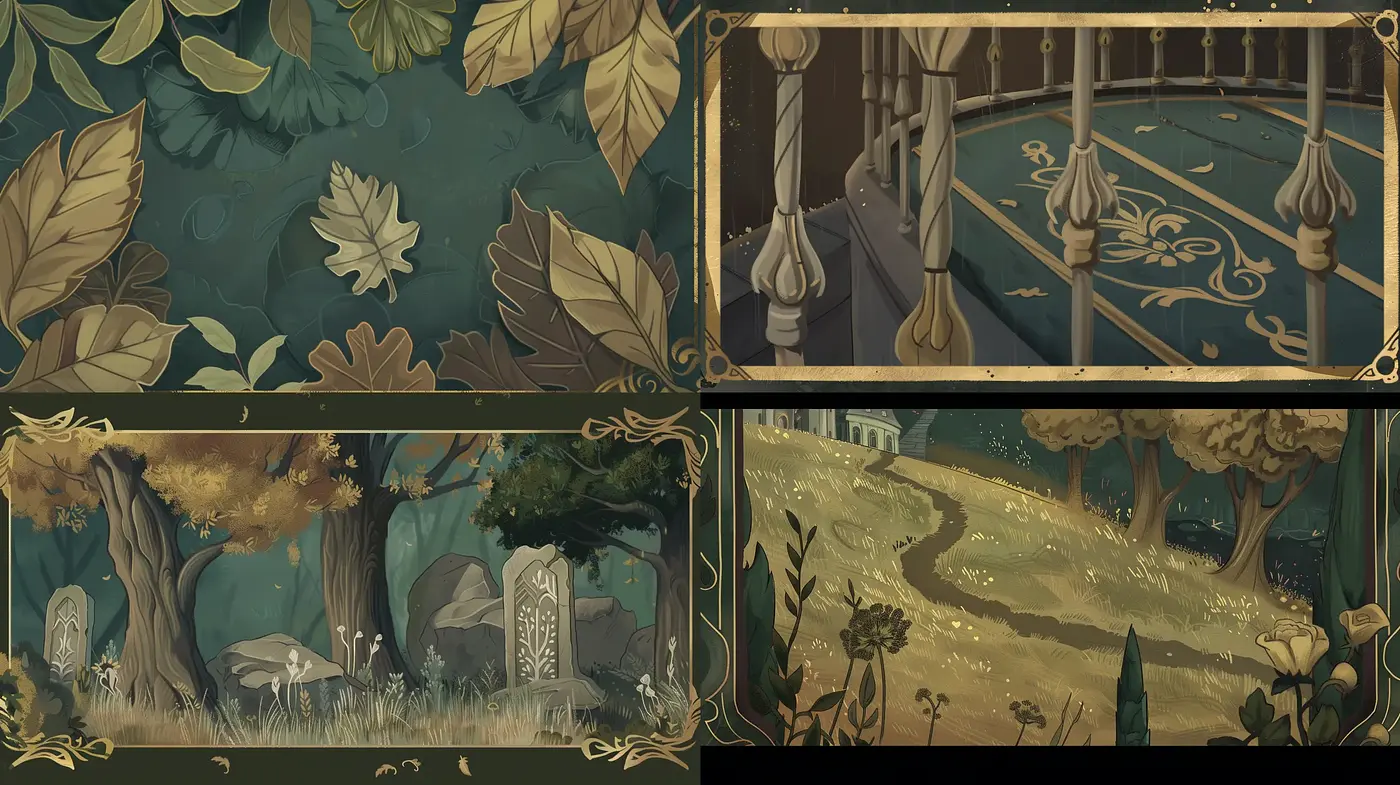 Enchanted Forest Reverie: A Medley of Whimsy and Sepia Tones - Midjourney sref style