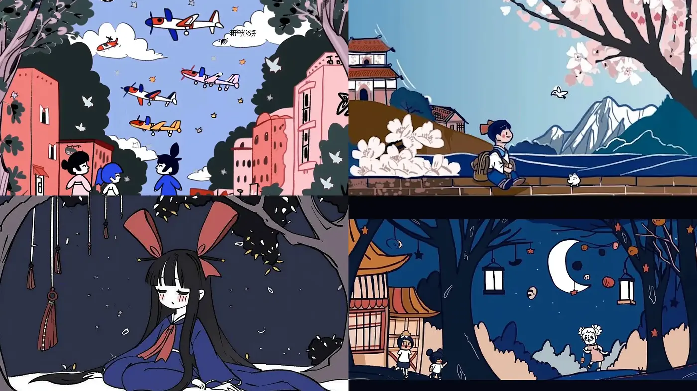 Dreamlike Whimsy in a Pan-Asian Animated Essence - Midjourney sref style