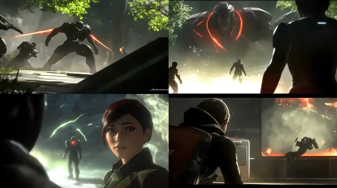 Futuristic Cinematic Essence with Dramatic Lighting - Midjourney sref style