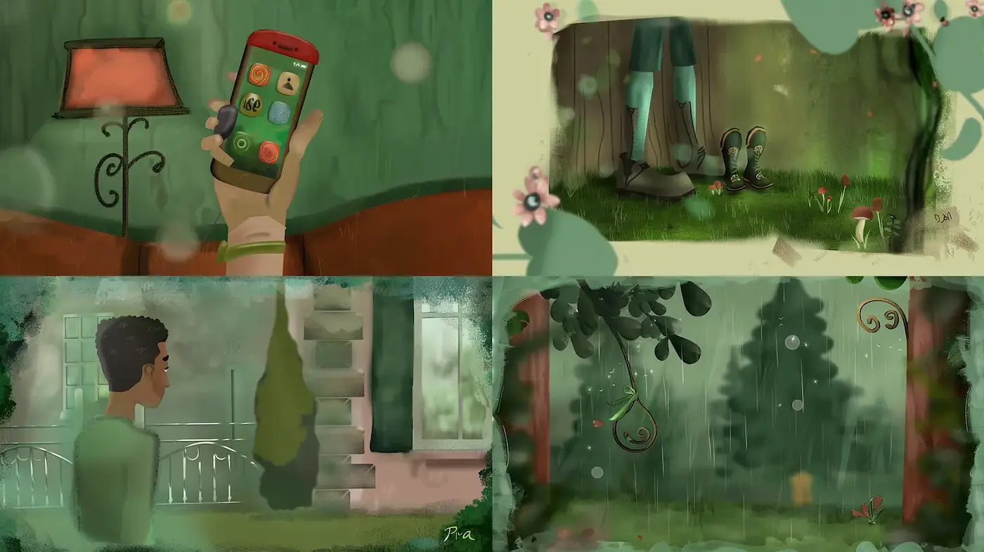 Whimsical and Tranquil Scenes Inspired by Nature and Everyday Life - Midjourney sref style