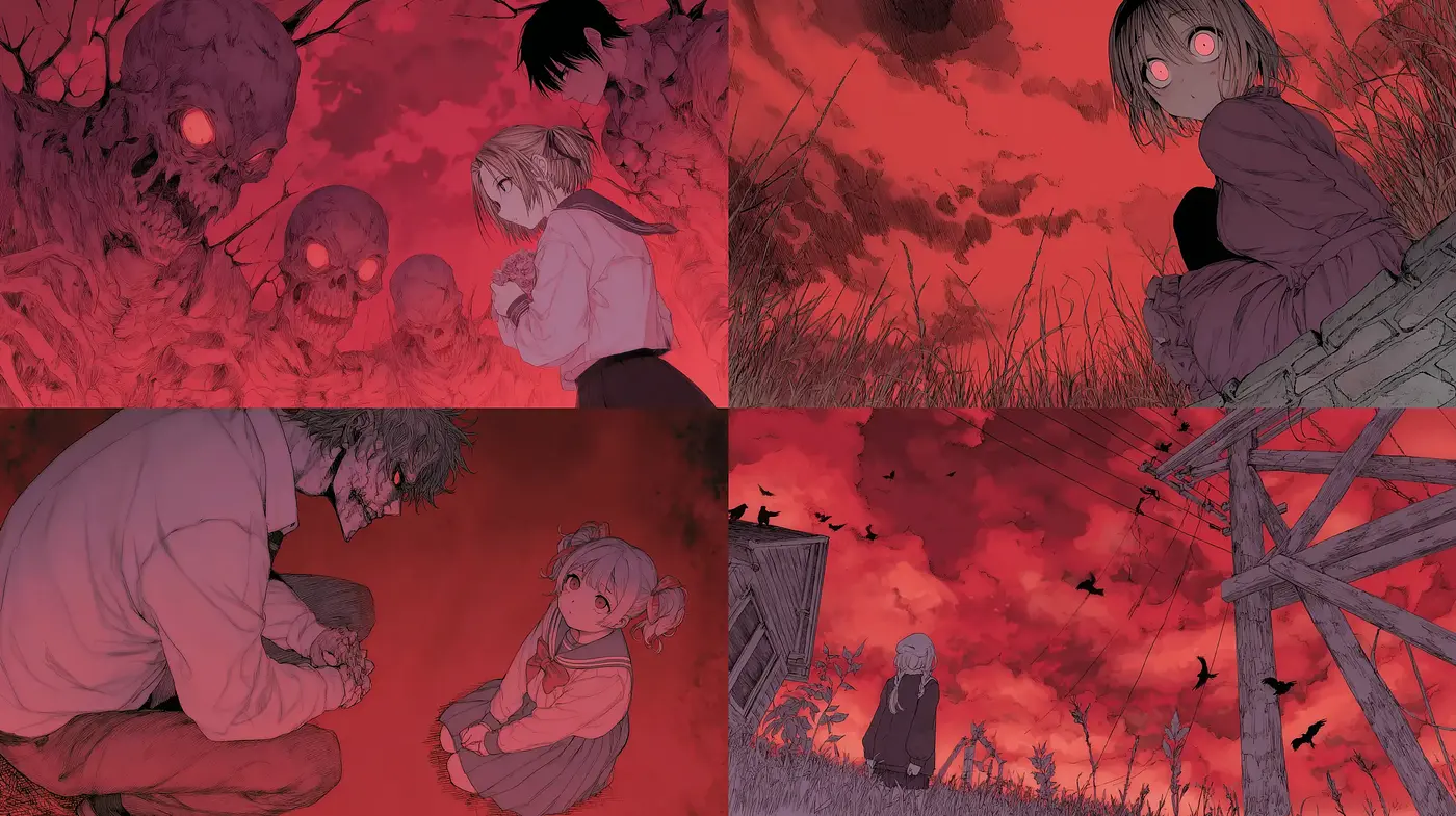 Dark Fantasy with a Disturbing Atmosphere - Midjourney sref style