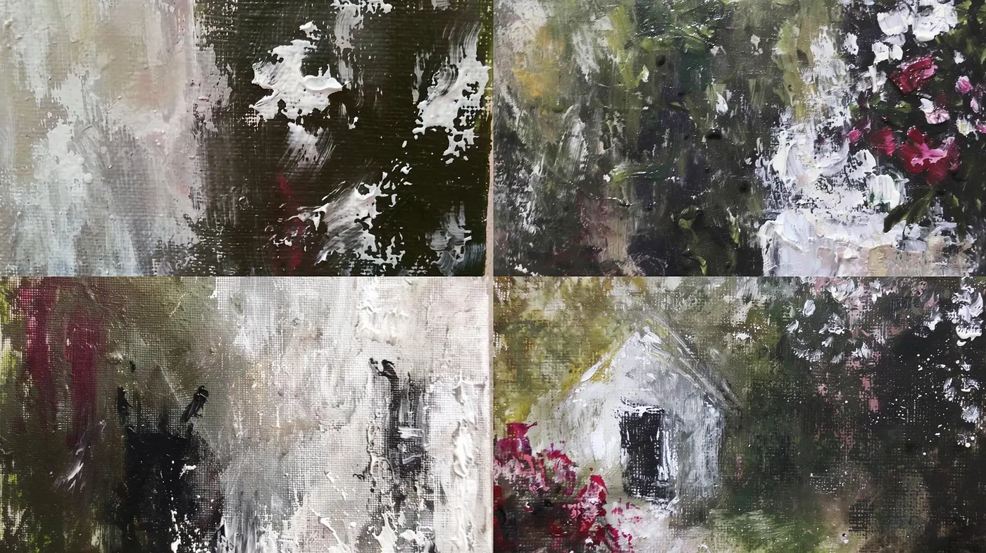 Impasto Harmony: Textured Brushwork in a Muted, Earthy Spectrum - Midjourney sref style