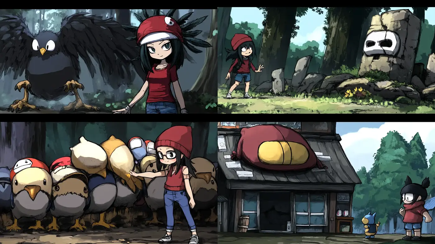 Anime-Inspired Wilderness Adventure Aesthetic - Midjourney sref style