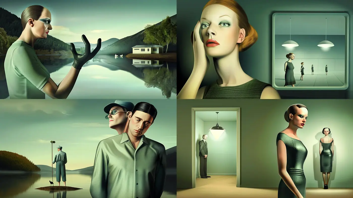 Surreal Serenity in Contemporary Digital Art - Midjourney sref style