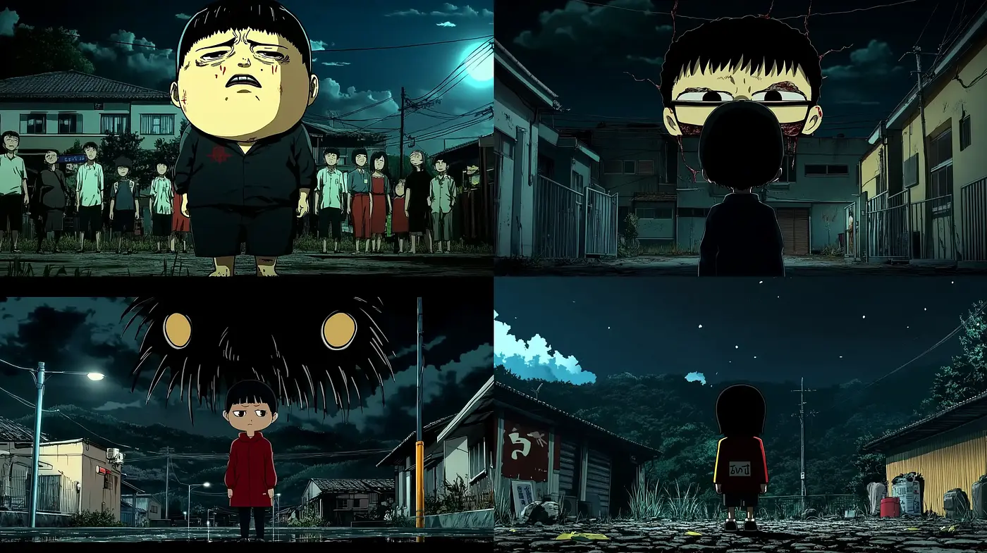 Consistent Nocturnal Anime-Inspired Dreamscapes with a Hint of Surrealism - Midjourney sref style