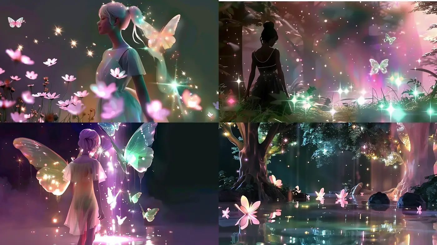 Enchanted Luminous Dreamscape with Ethereal Glow - Midjourney sref style