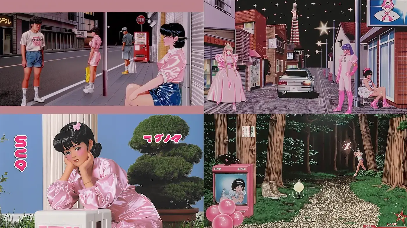 Retrofuturistic Aesthetic with Nostalgic Undertones - Midjourney sref style
