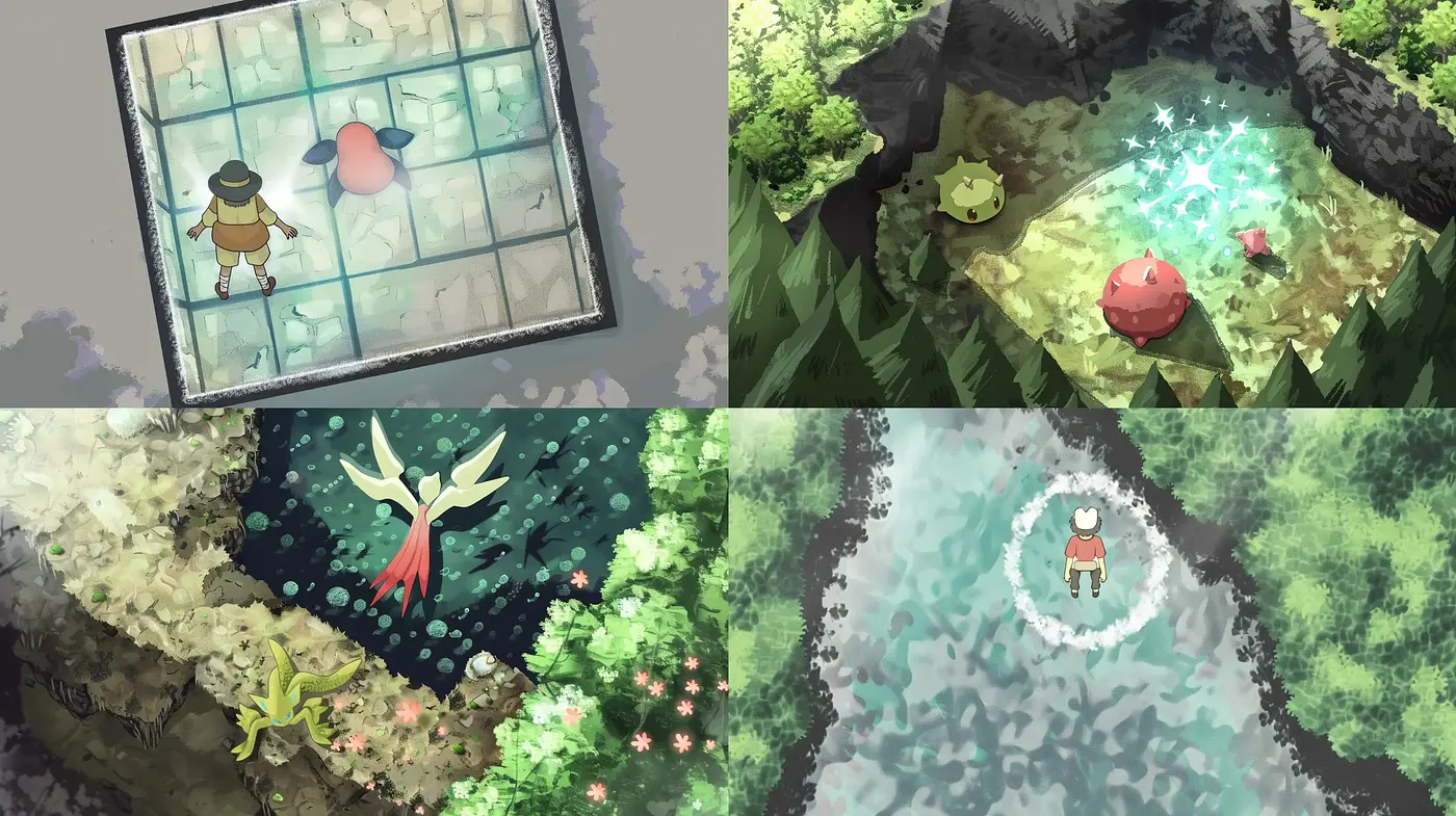 Ethereal Fantasy Worlds with a Mellow Watercolor Essence - Midjourney sref style
