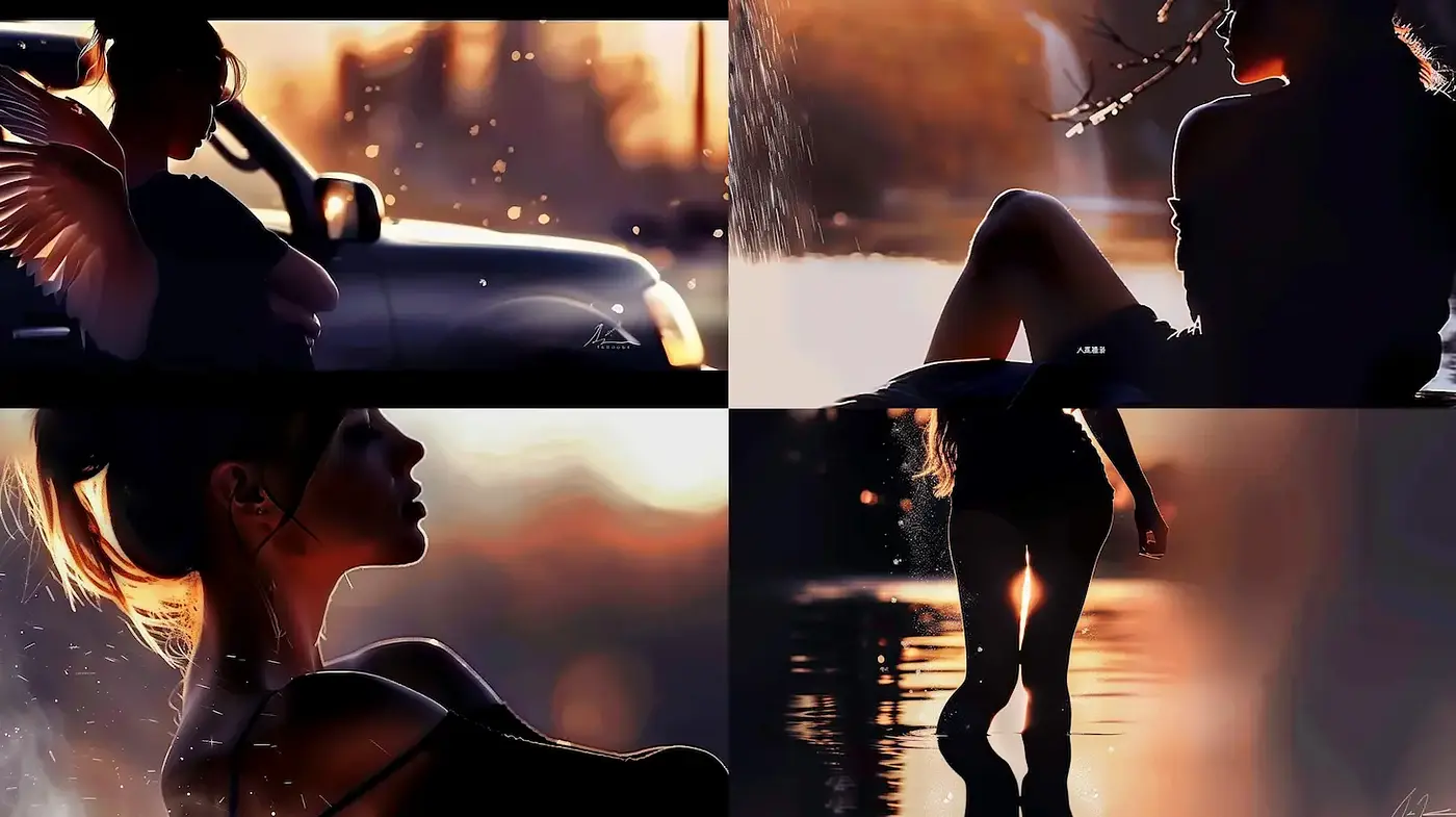 Consistent Elements in a Dreamy and Ethereal Visual Style - Midjourney sref style